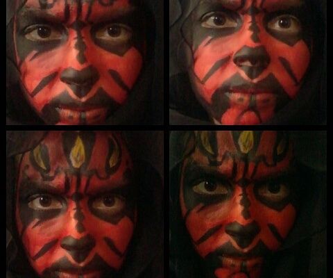 Darth Maul Face Paint (Star Wars)