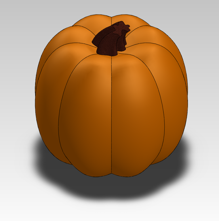 Solid Model of a Pumpkin