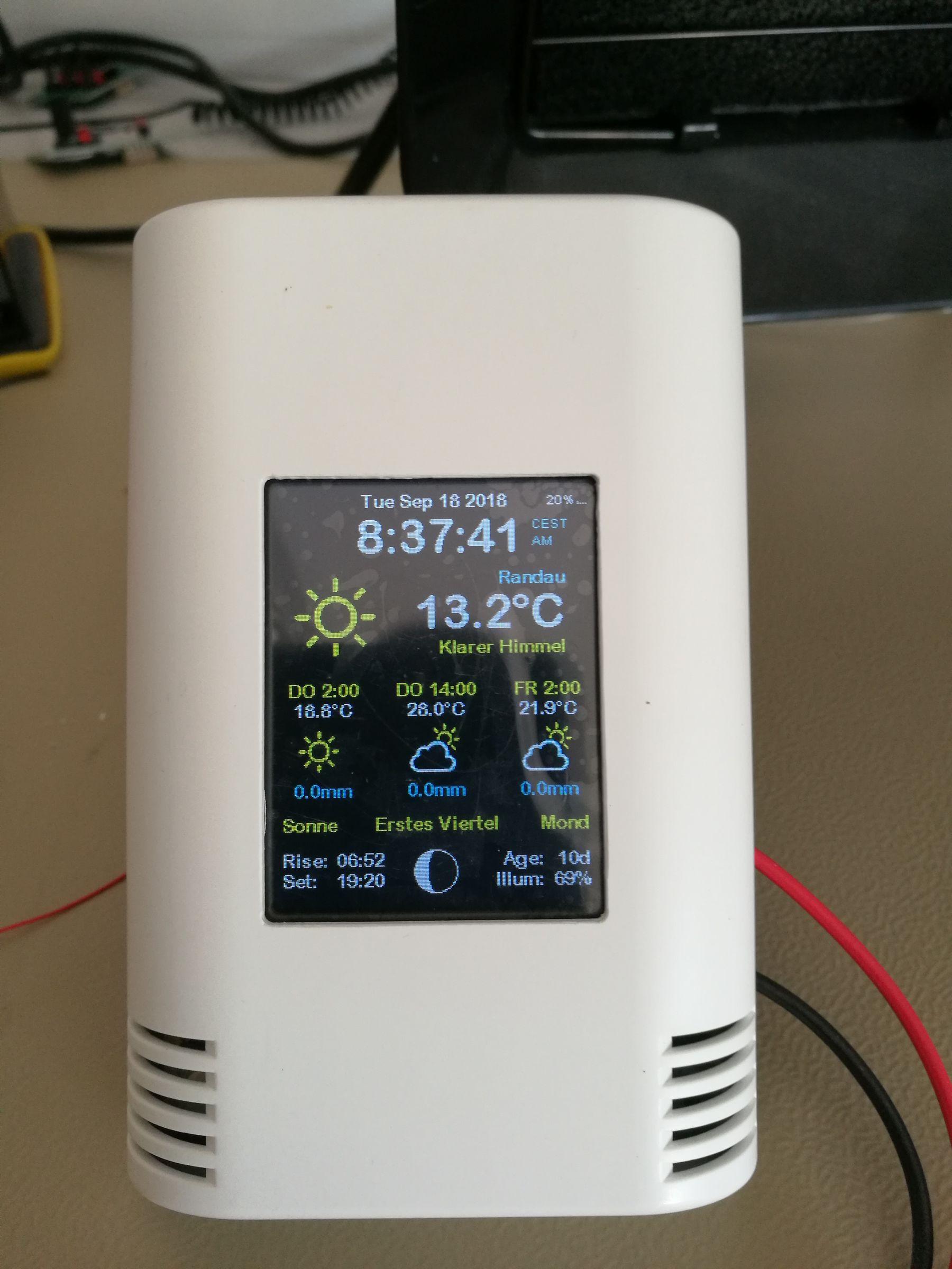 ESP8266 Colored Weather Station 8 Steps Instructables