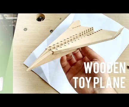 Wooden Toy Plane With a MDF Sheet