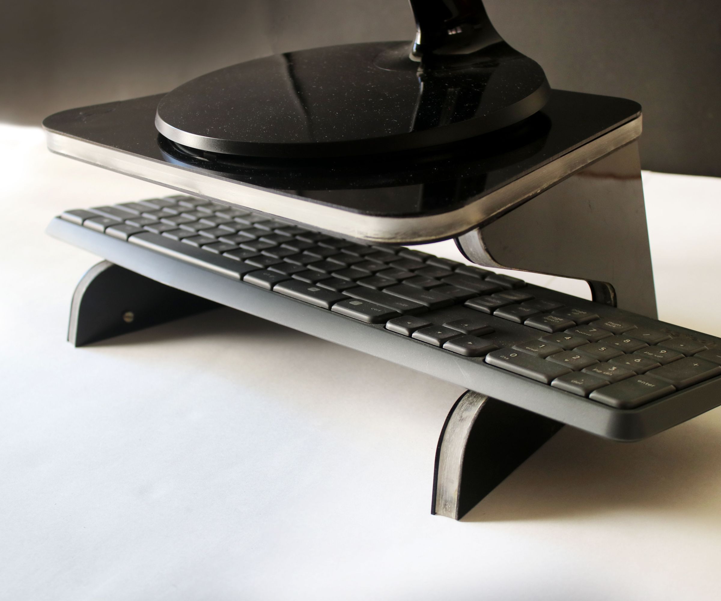 Ergonomic Edge Lit Monitor Stand