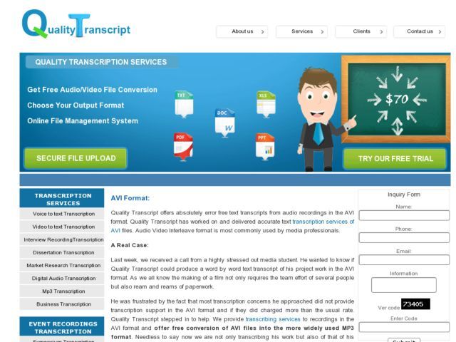 Quality Transcript for Video to Text Services
