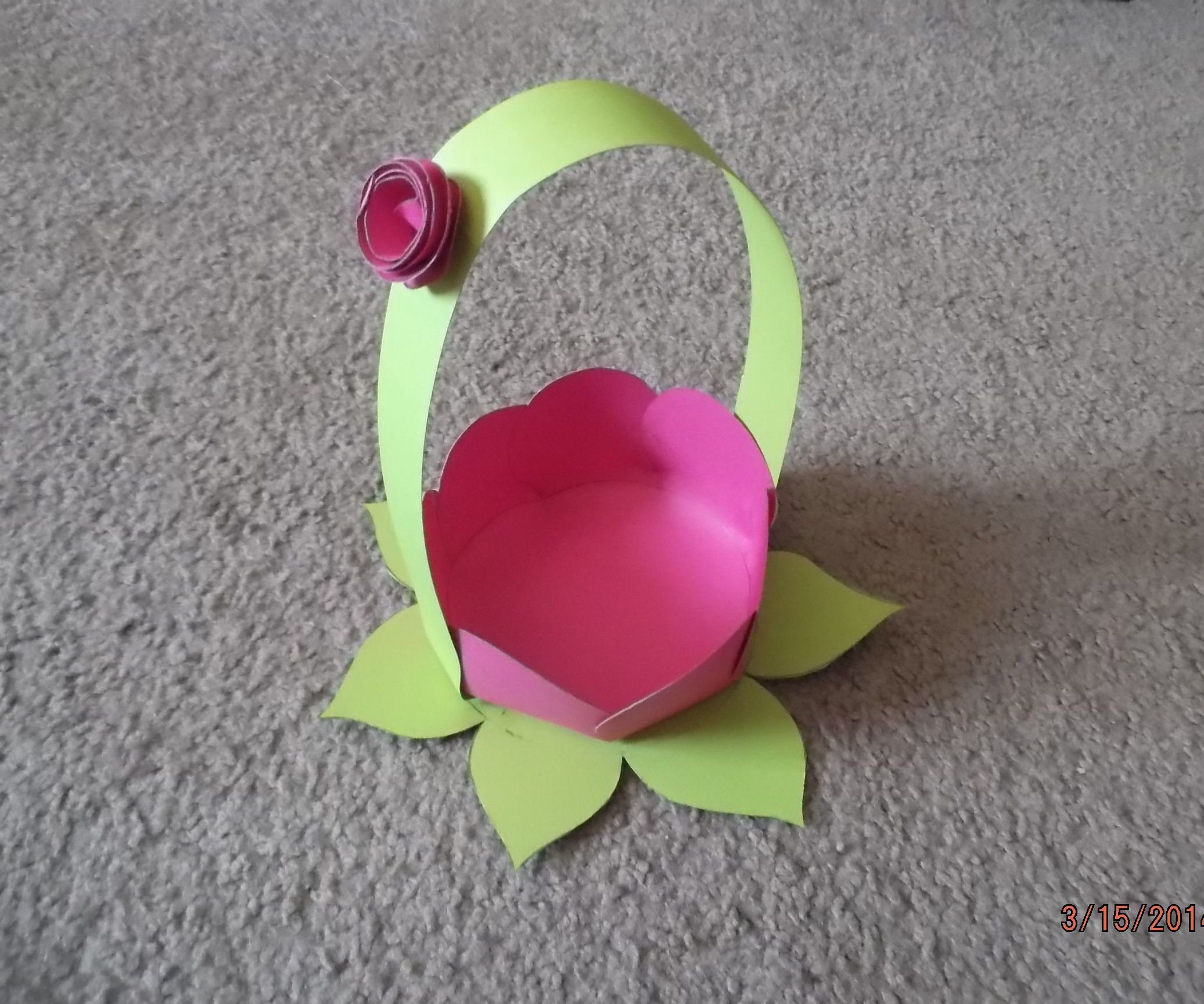 Paper Flower Basket