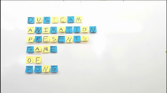 Post-it Note Pong Animation