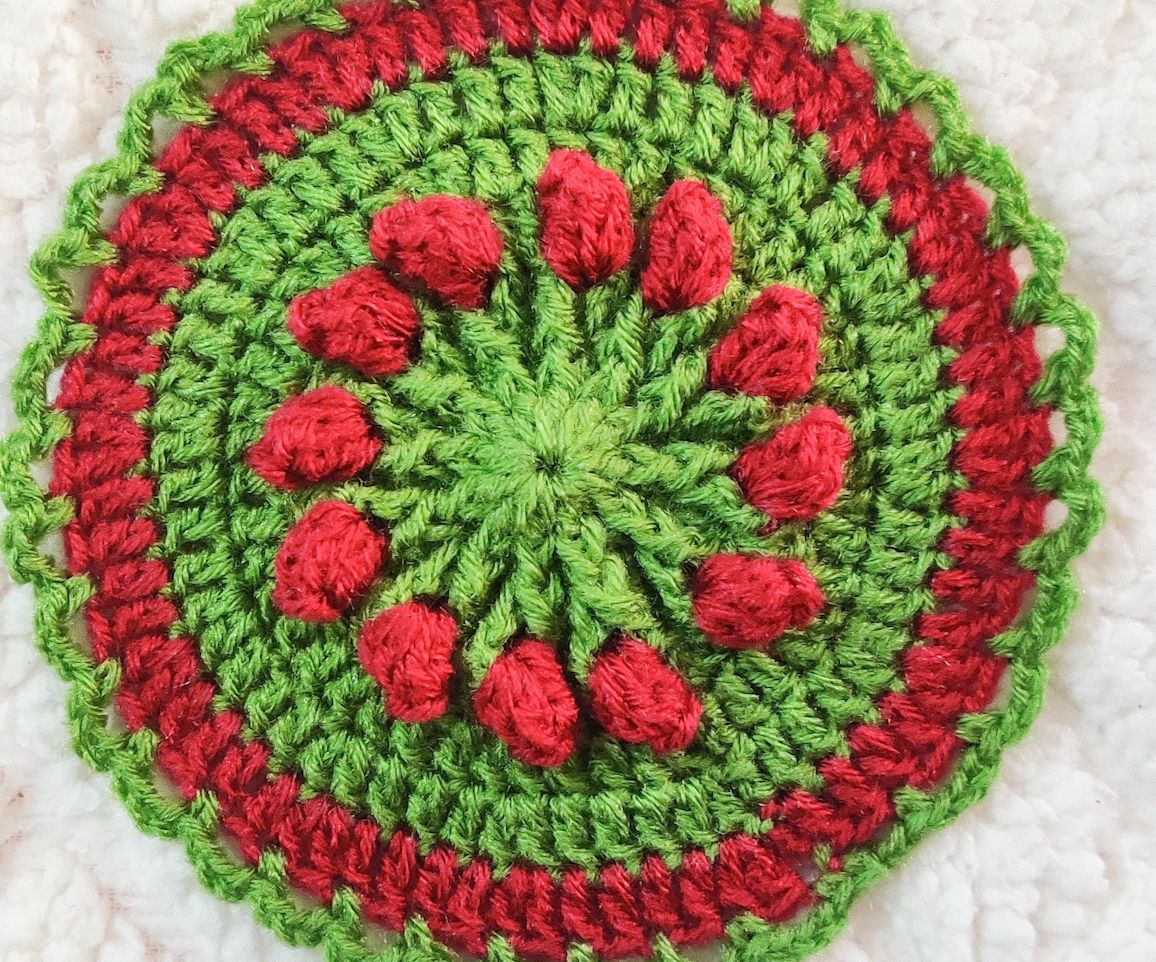 Easy to Make Rosebud Spring Flower Coaster