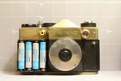 Fisheye Digital Contact Print Film Camera ,steampunk Flavour
