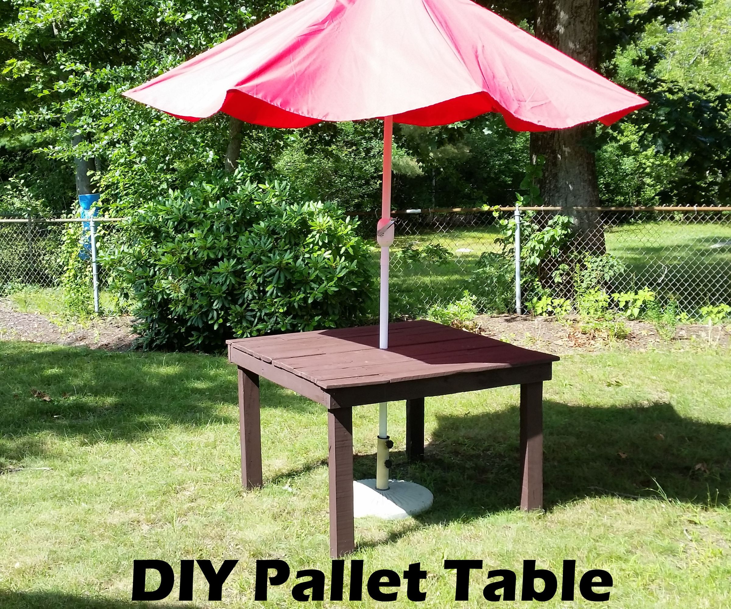 DIY PALLET TABLE-100% PALLET WOOD
