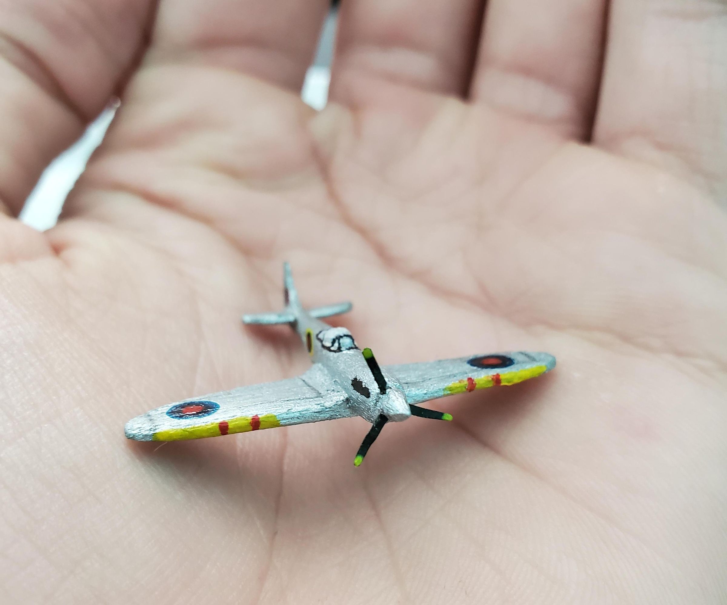 Turning Popsicle Sticks Into One of the Most Iconic WW2 Planes Ever: the Supermarine Spitfire! (Ultra Micro Model!)