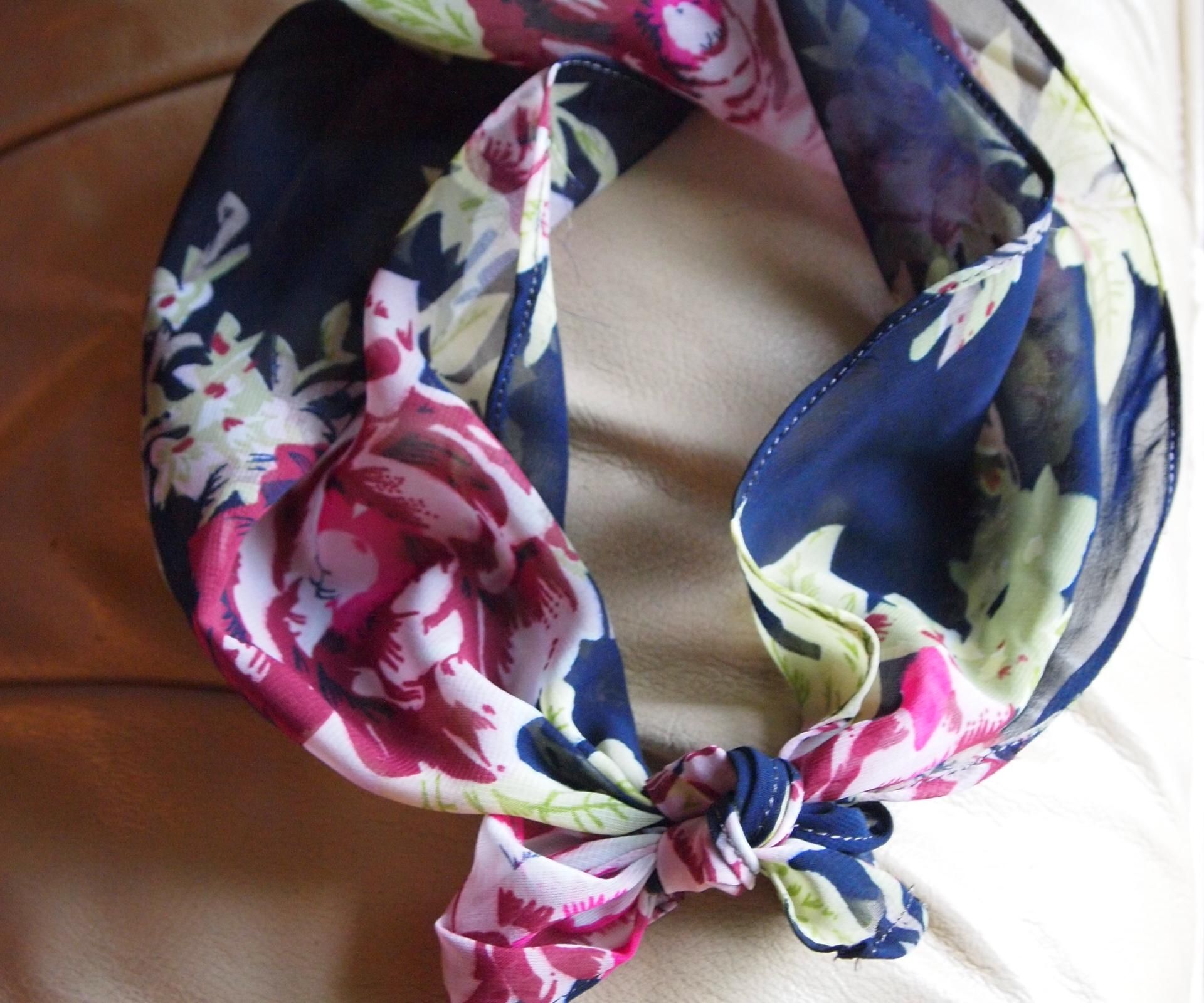 How to Sew a Vintage Style Head-wrap Scarf