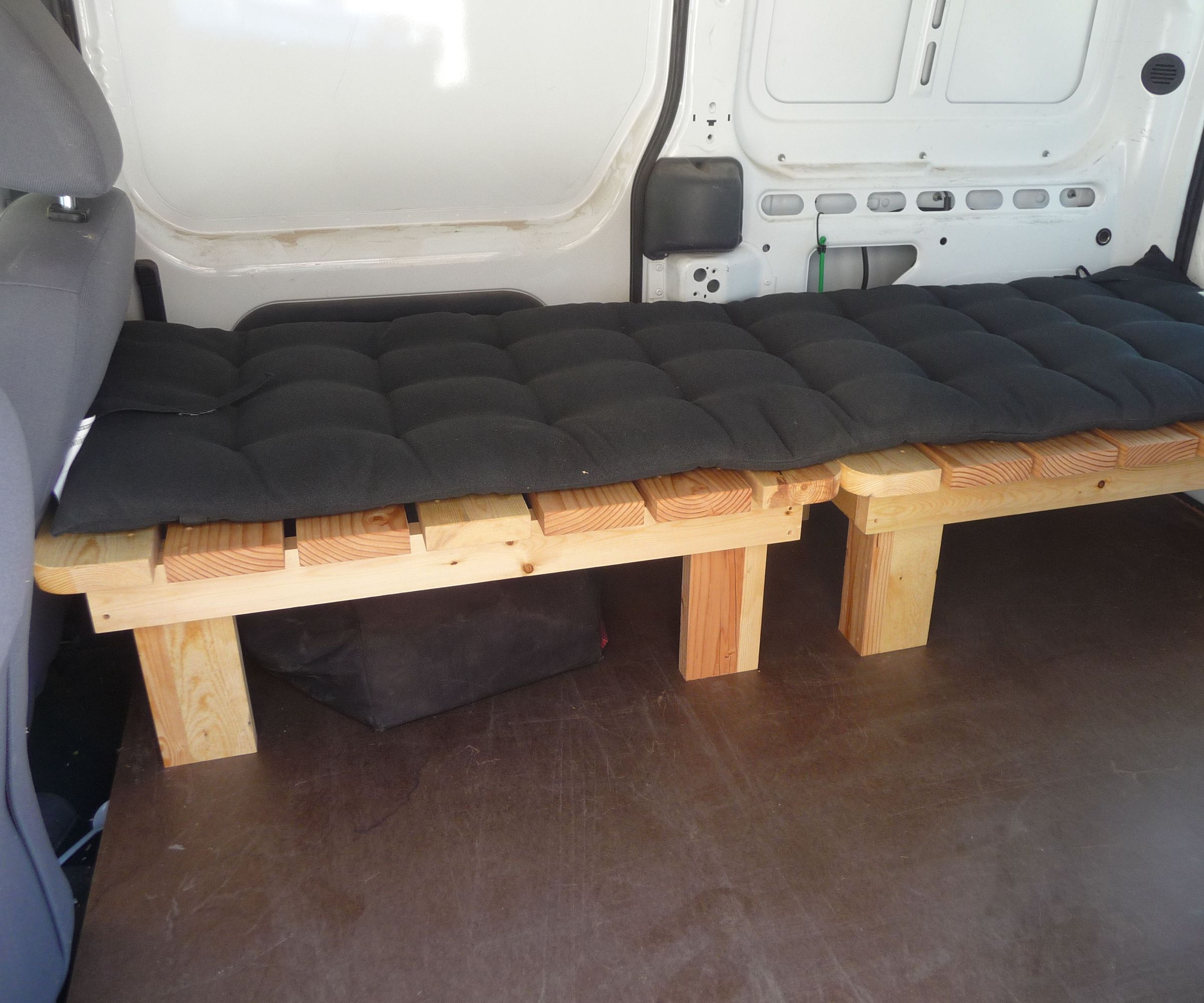 Build Sleeping Benches From Scrap Lumber