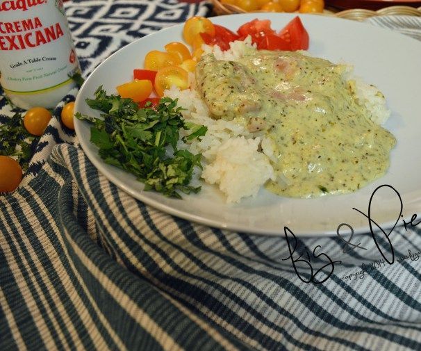 Tomatillo, Cilantro, Mexican Crema Chicken Thighs