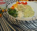 Tomatillo, Cilantro, Mexican Crema Chicken Thighs