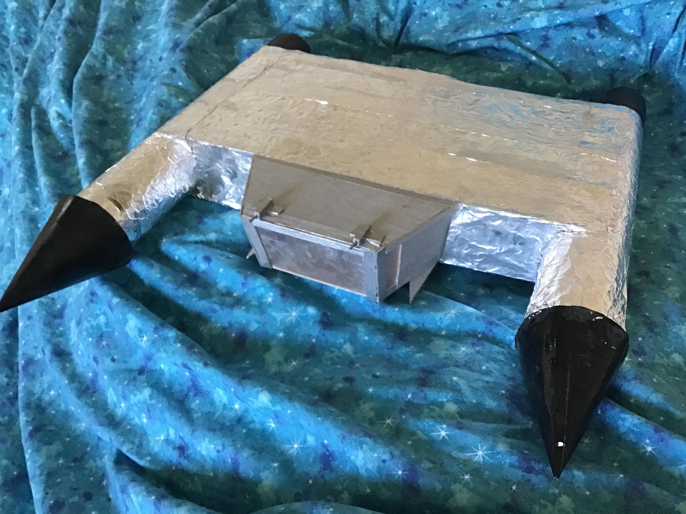 Paper and Tin Foil Space Ship 4 Steps Instructables