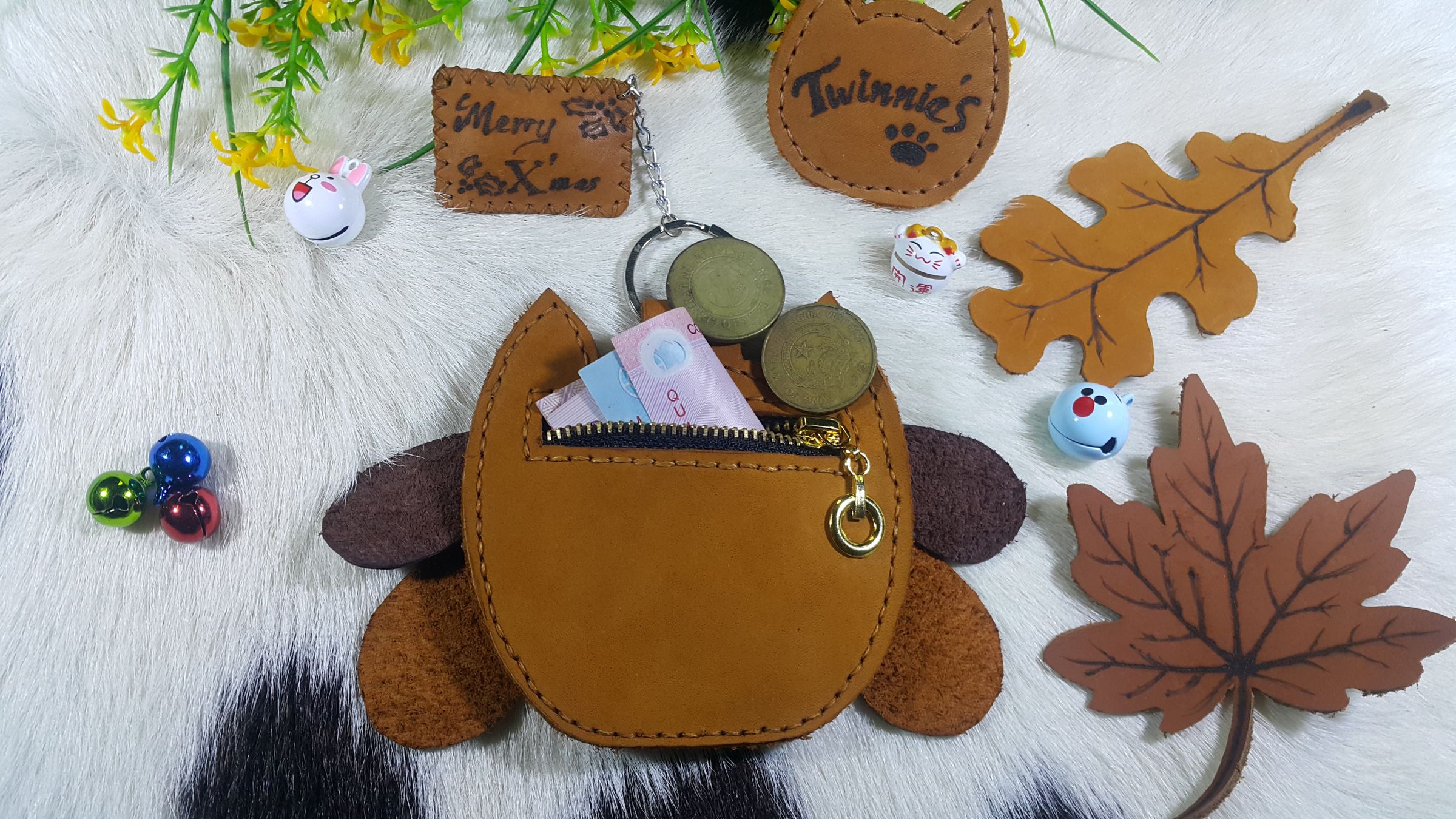 Owl Leather Coin Pursekey Chain 4 Steps (with Pictures) Instructables