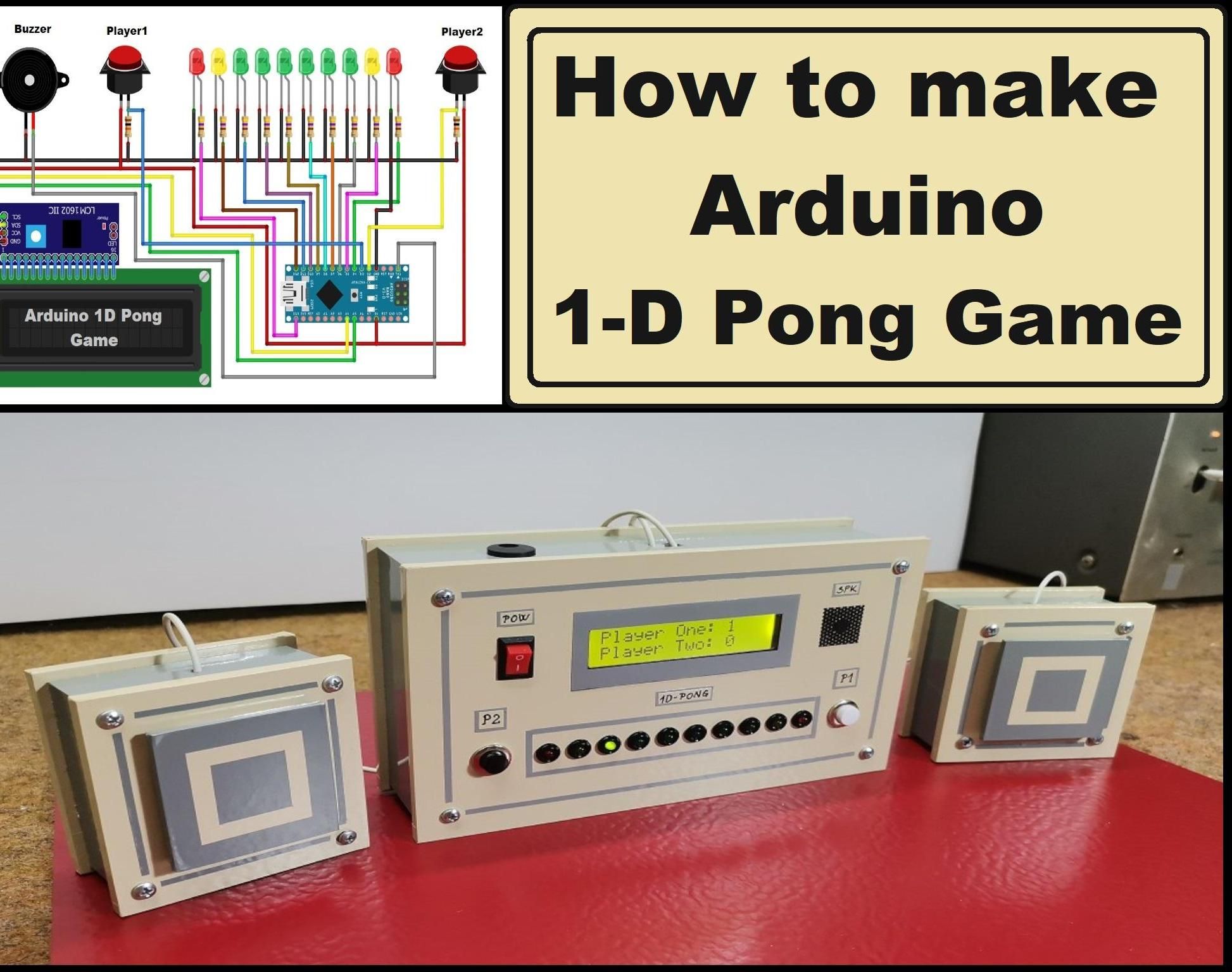 DIY Addictive Arduino 1D Pong Game