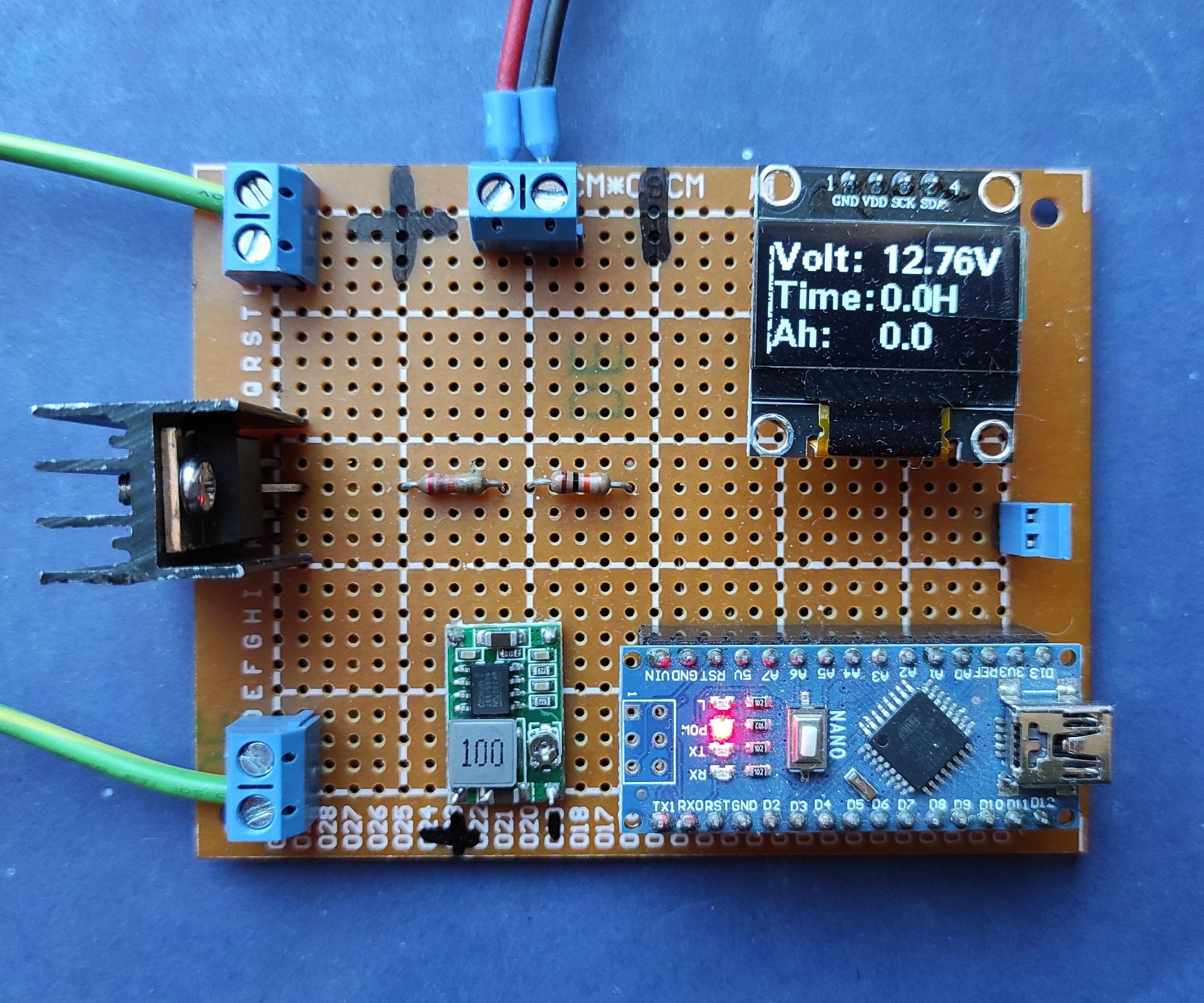 Diy Arduino 12V Battery Tester for Capacity