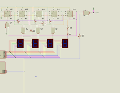 Seven-Segment Display Ke Shift Register JK-FF