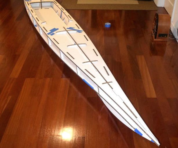 Cardboard Kayak (part 1)
