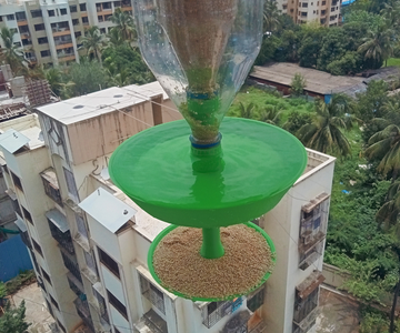 Unique Food and Water Dispensing Bird Feeder Open Source With 3d Printable Files