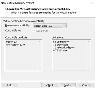 Virtual Machine Hardware Configuration