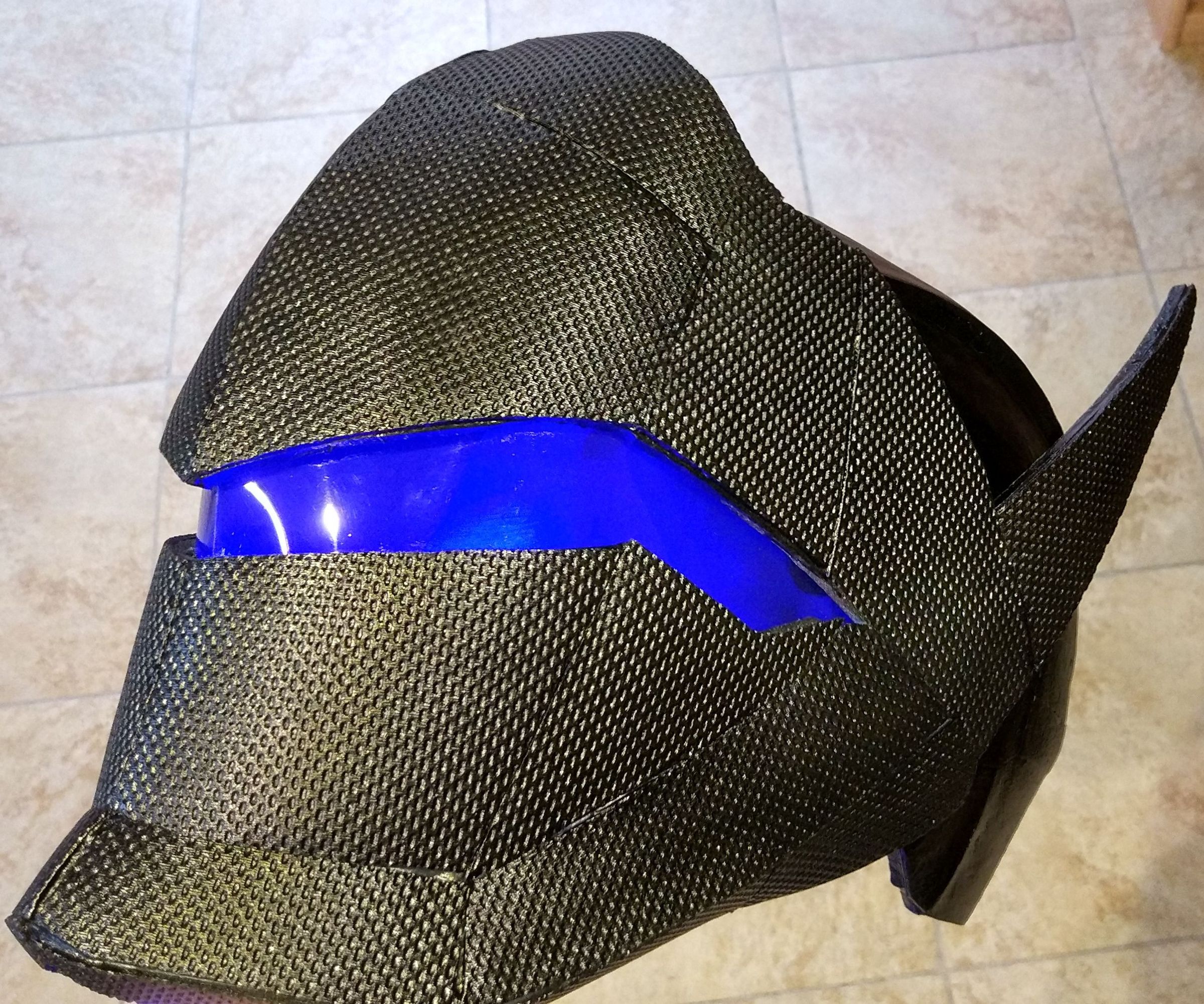 Genji's Helmet (Carbon Fiber Skin) EN/FR Casque De Genji Overwatch