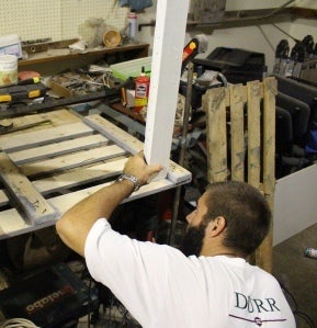 Starting to Assemble the Table - the Legs