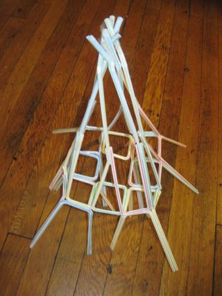 Strow Tower Tower Made Of Straws