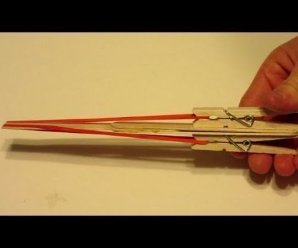 Craft Stick Rubber Band Gun - Simple and Easy