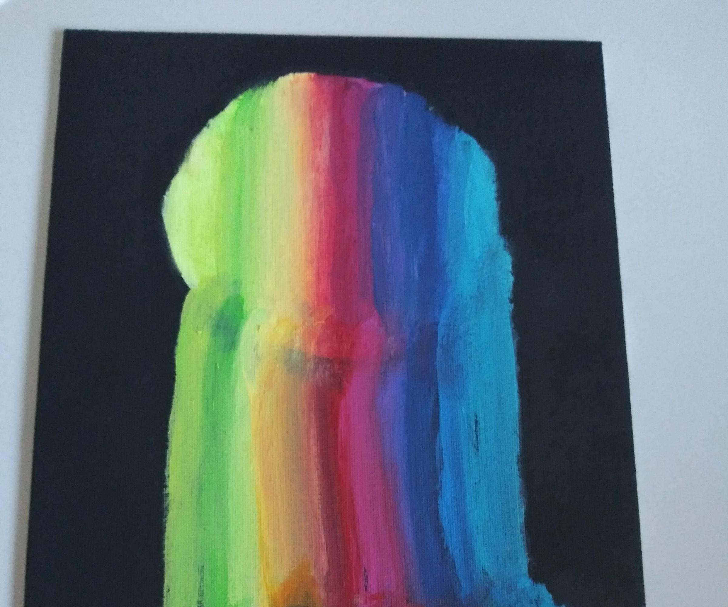 Melting Rainbow Moon Painting Tutorial