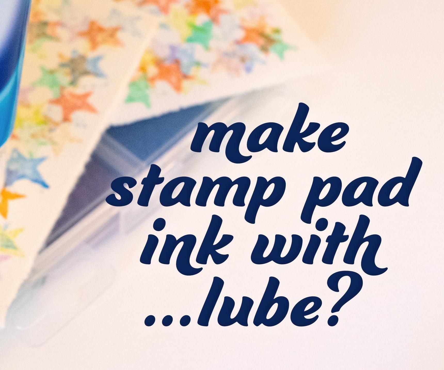 Stamp Pad Ink With Lube