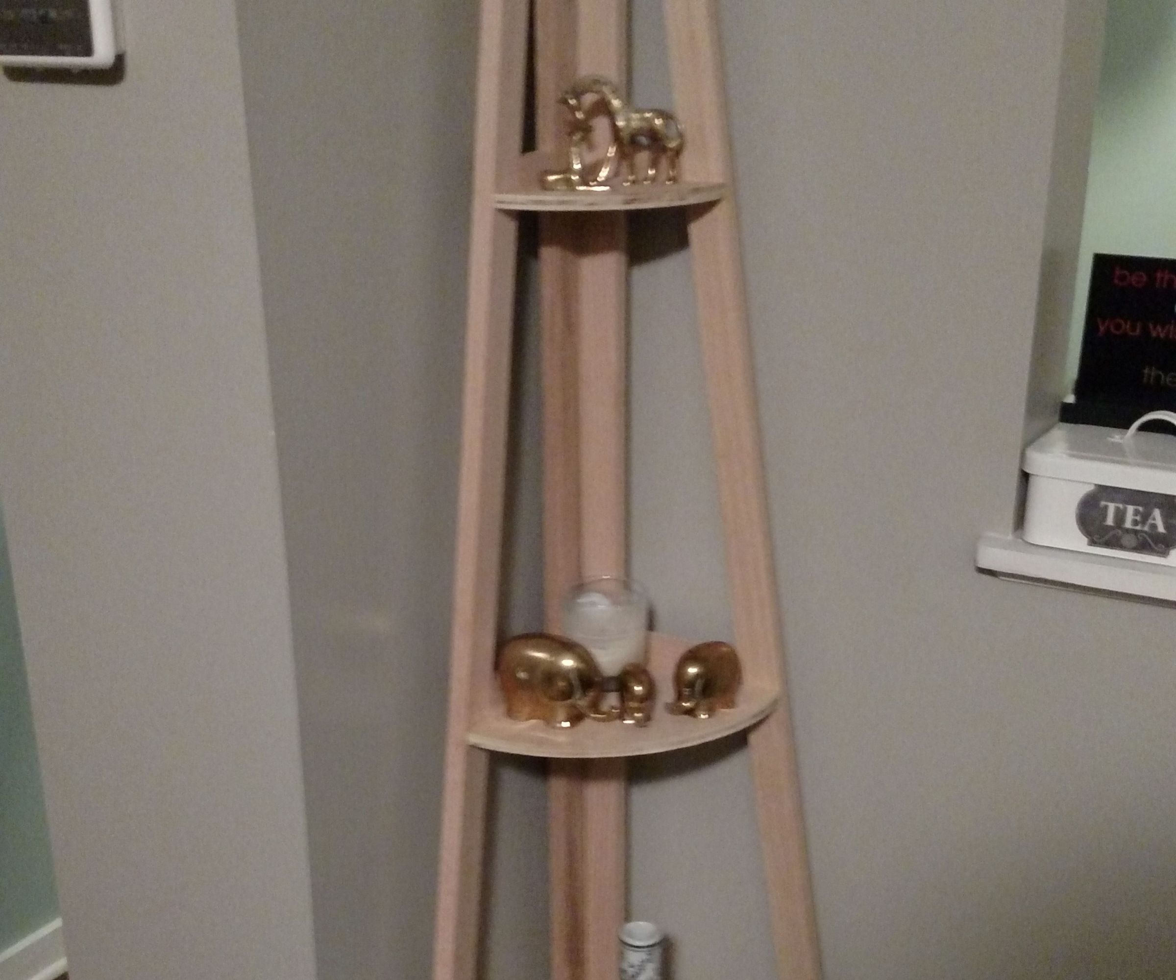 A Frame Style Corner Shelves