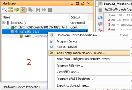 How to Upload to Xc7a35tcpg236-1: Quad SPI Method