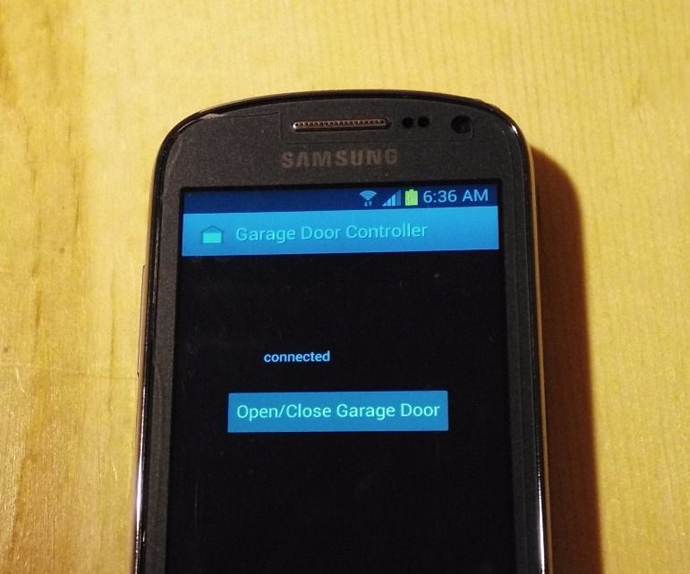 IOT Garage Door Opener (Android and Intel Edison)