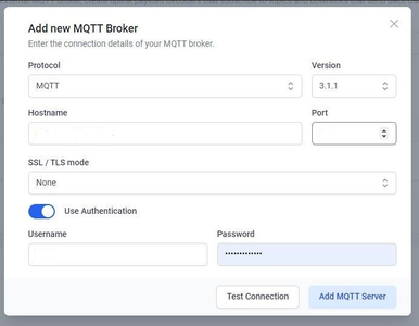 Add MQTT Broker Configuration.