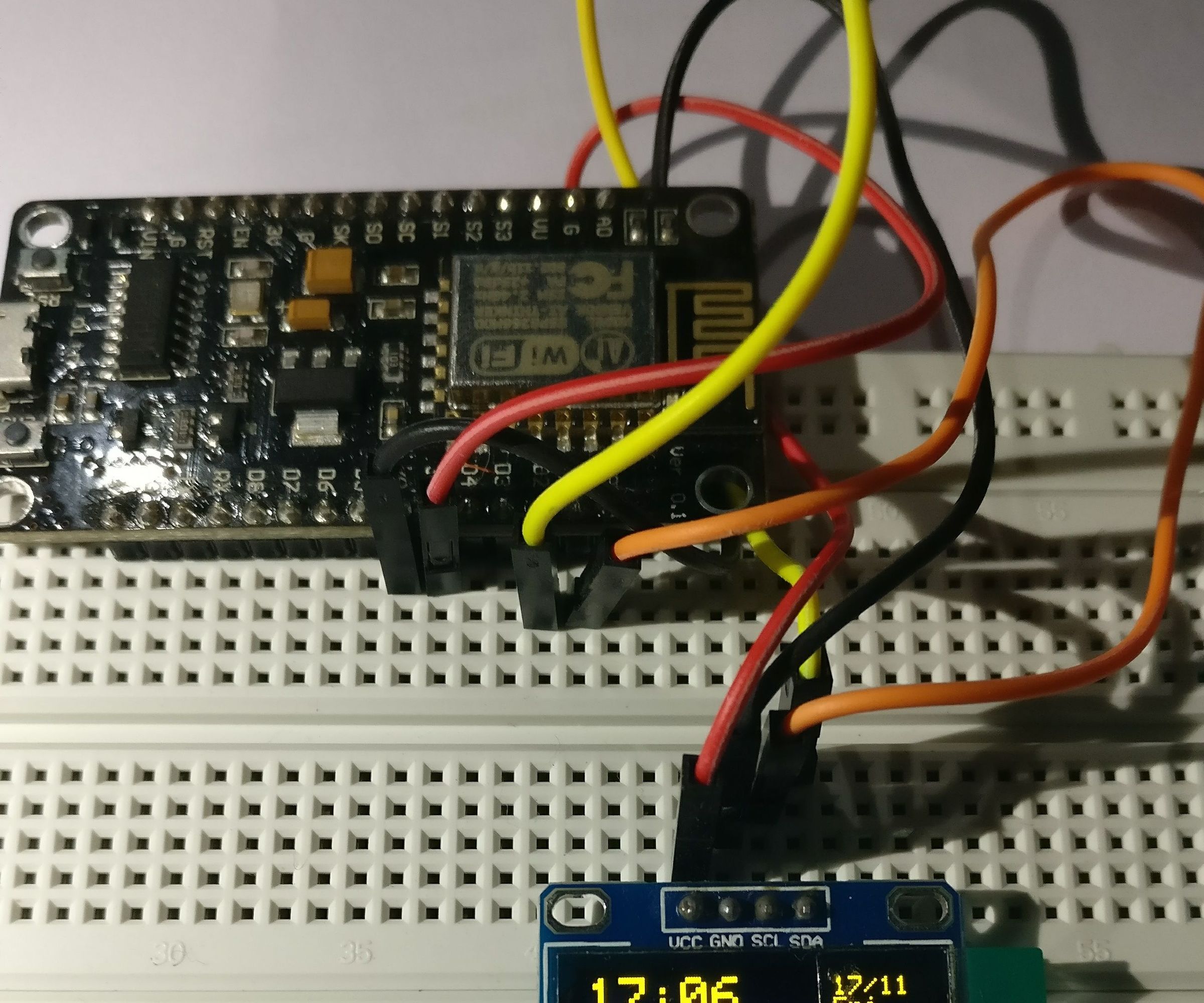 ESP8266 Based Network Clock and Weather Monitor 