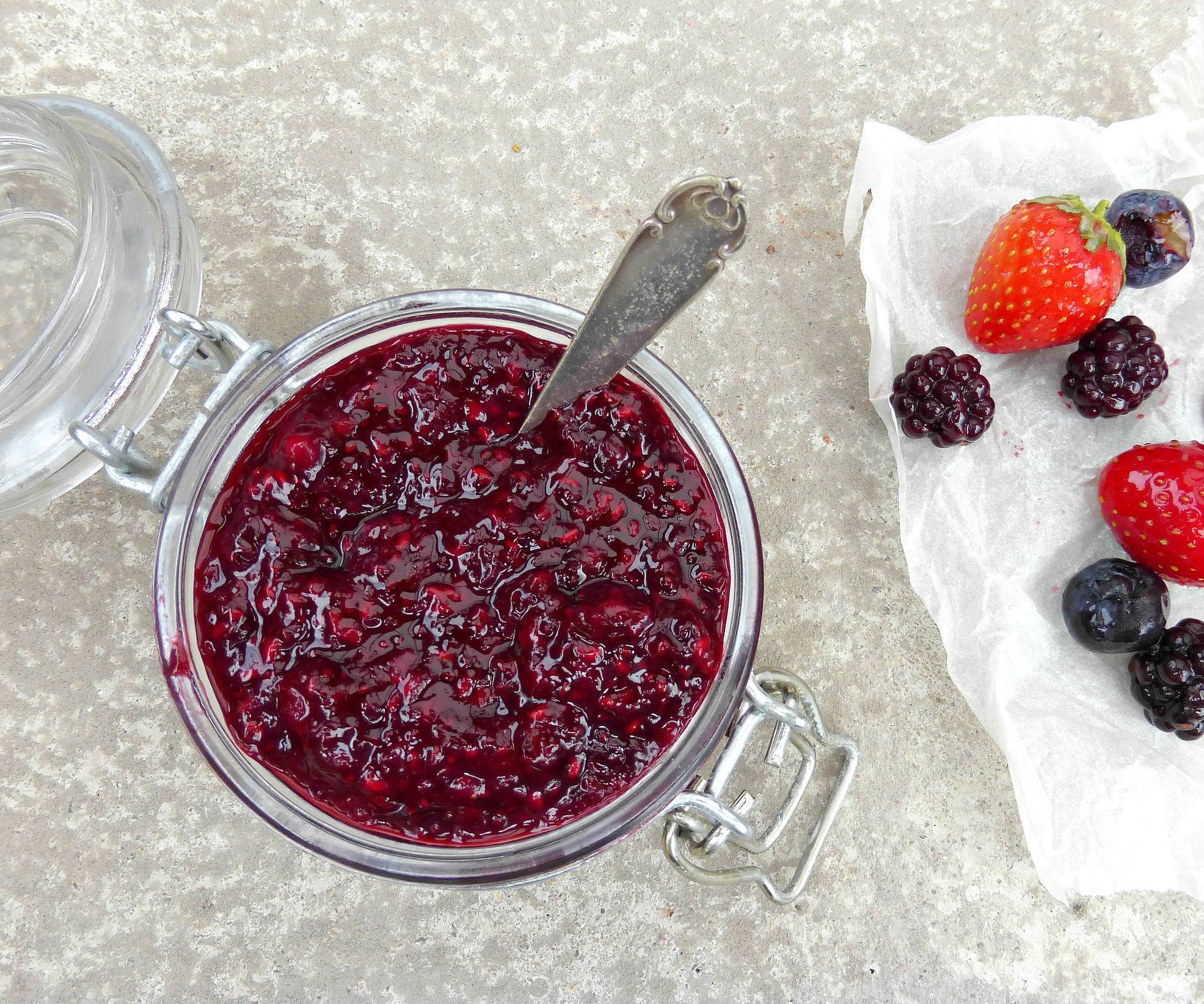 Homemade Berry, Lemon and Chia Jam