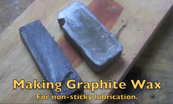 Make Lubricating Graphite Wax Sticks.