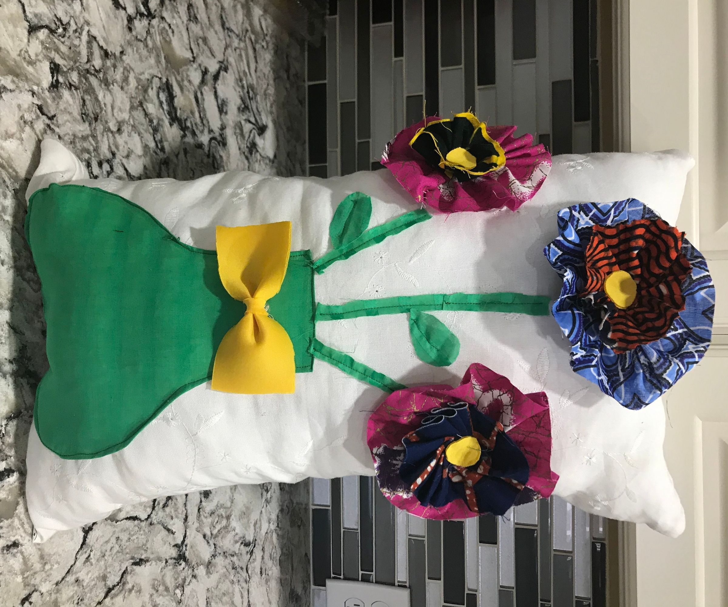 Vase and Flowers Pillow