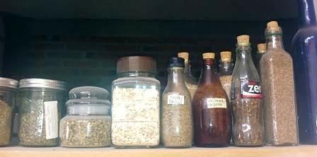 Reusing Glass Bottles=spices