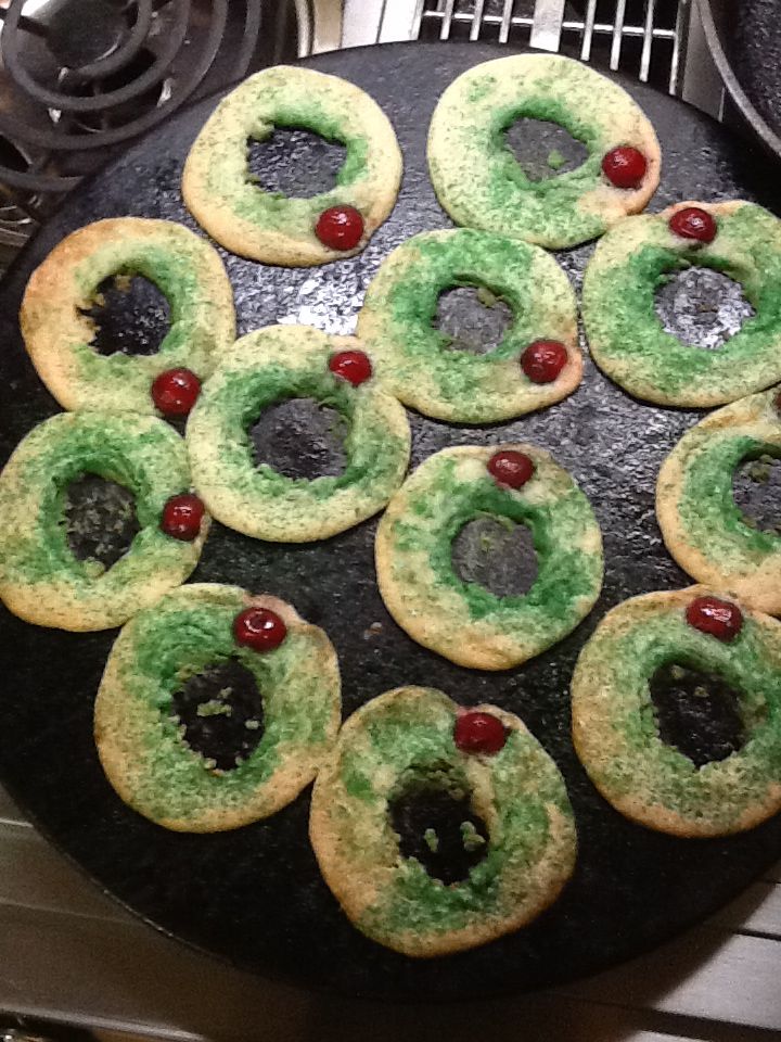 Christmas Wreath Cookies