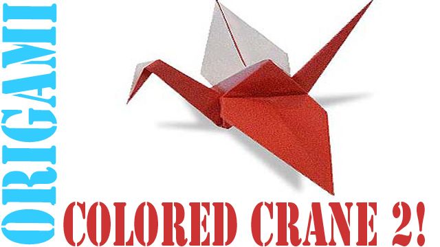 How to Make an Origami Double Coloured Tsuru (Japanese Peace Crane) 2!