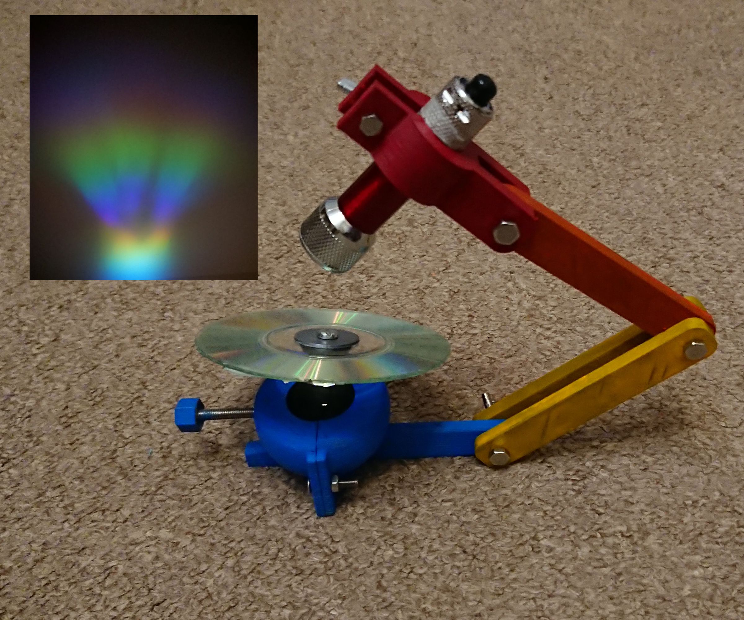 Mini CD Rainbow Projector