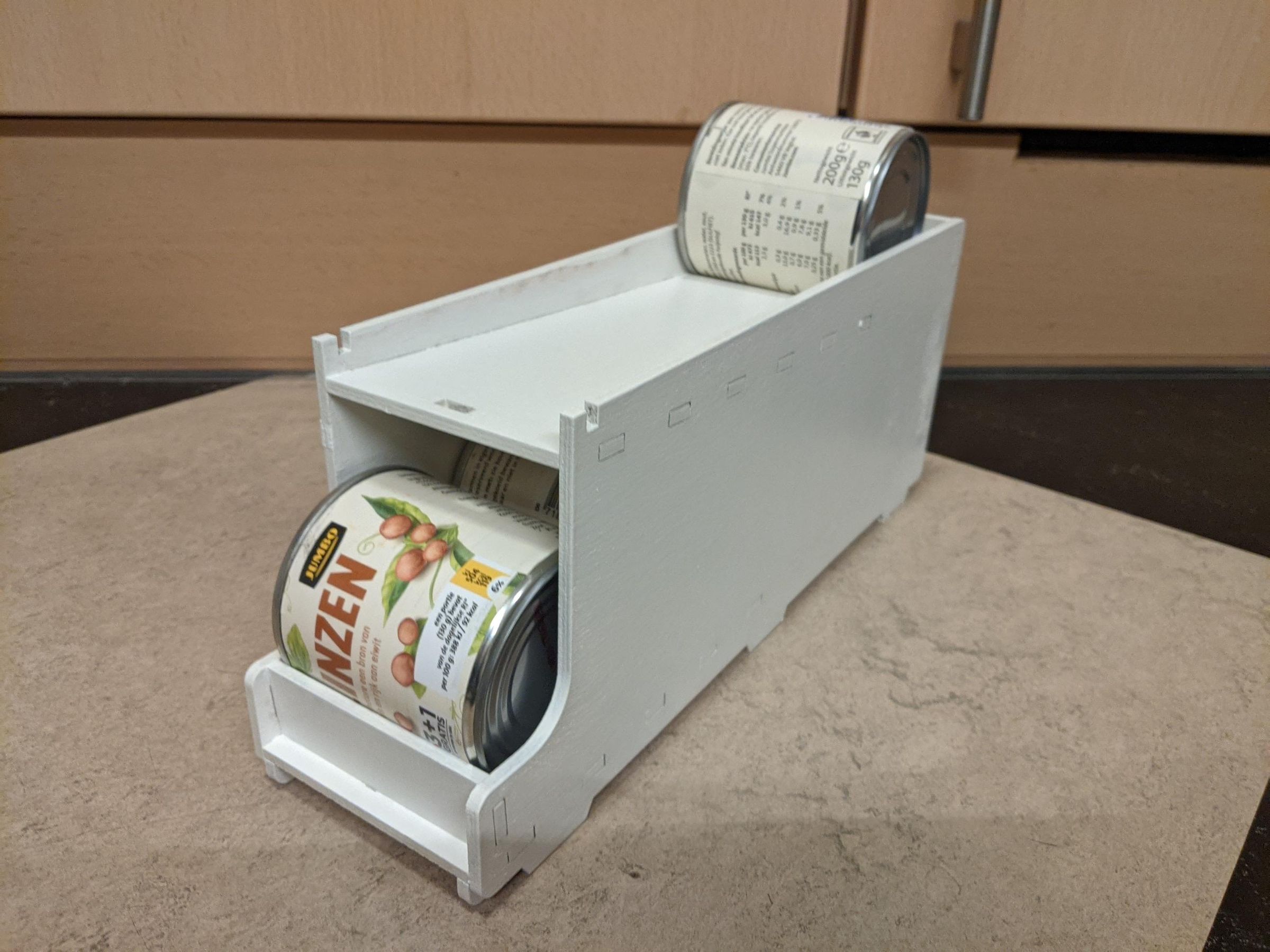 Laser Cut Stacking FIFO Can Holder 7 Steps (with Pictures