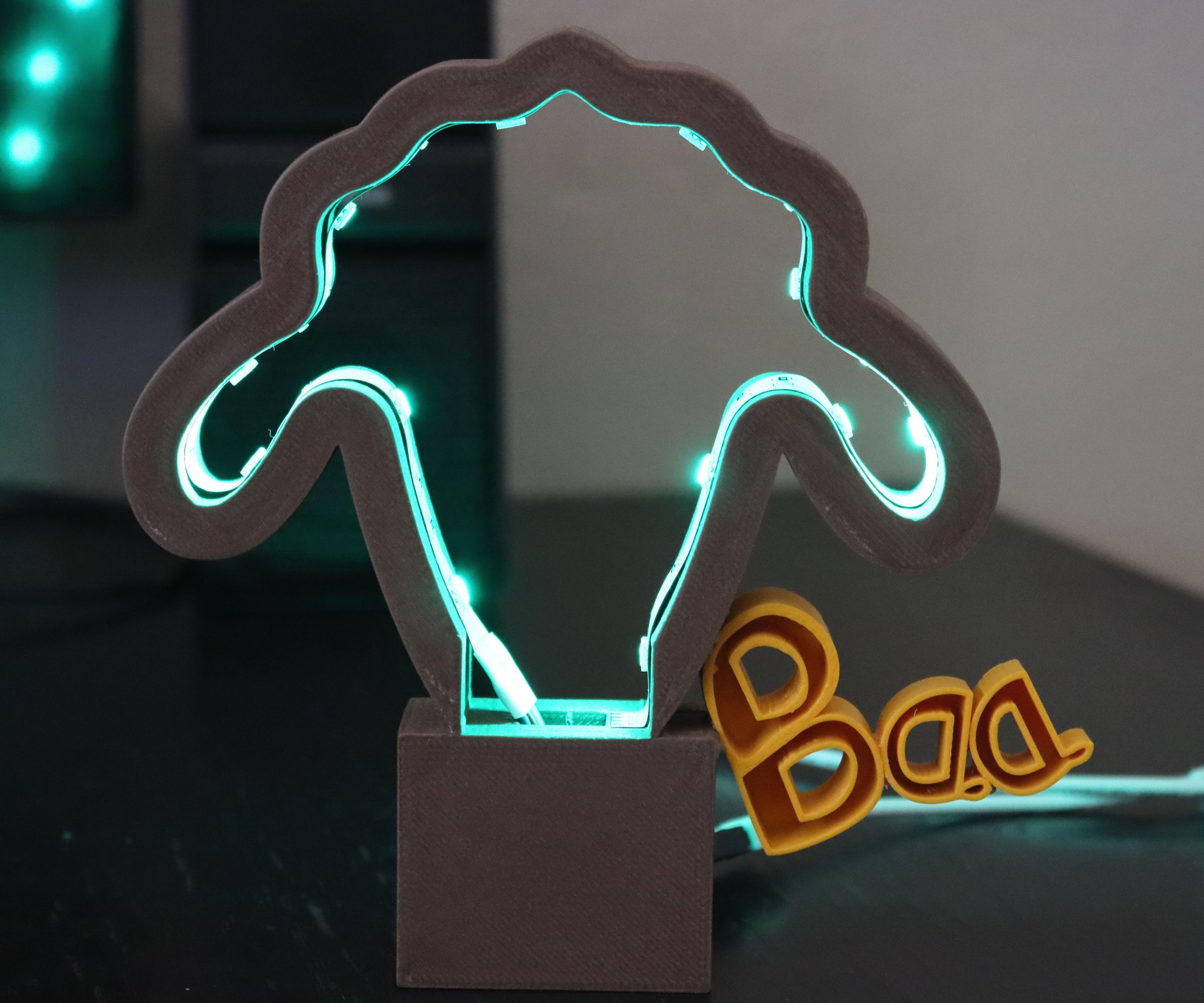 LED Sheep "Baa" Light (Made in Fusion 360)
