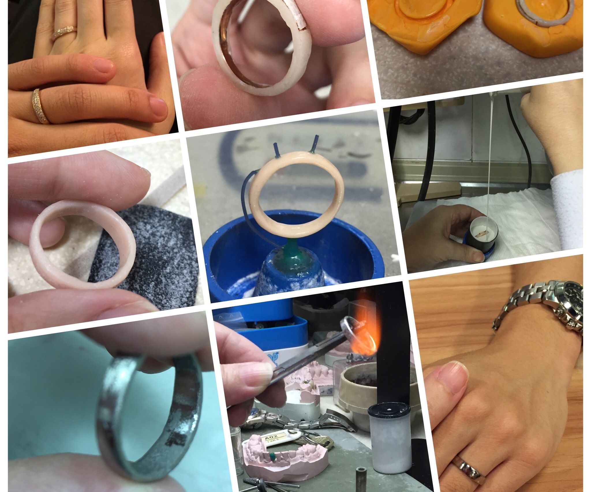 Wedding Band / Ring With Lodestar Dental Gold