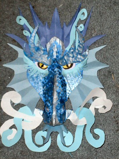 Cardboard Ice Dragon Craft