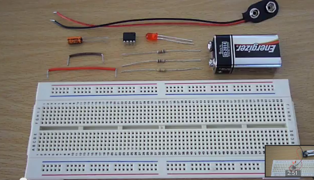 555 timer flashing led circuit