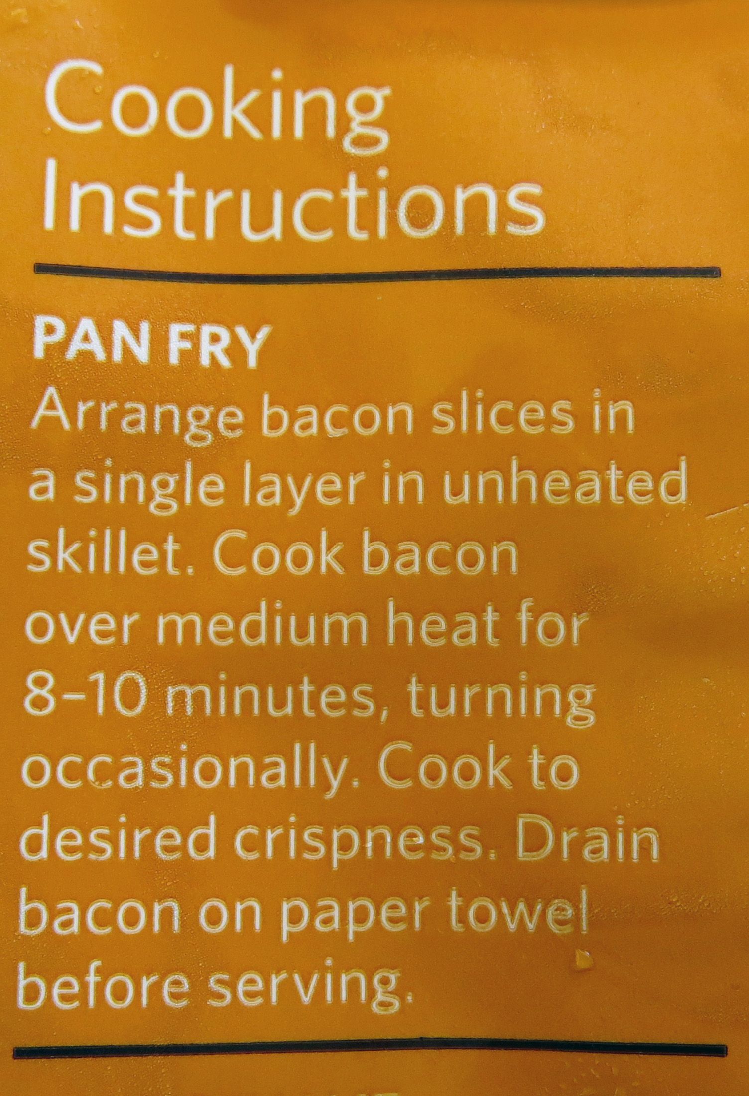 how to cook bacon without it shrinking