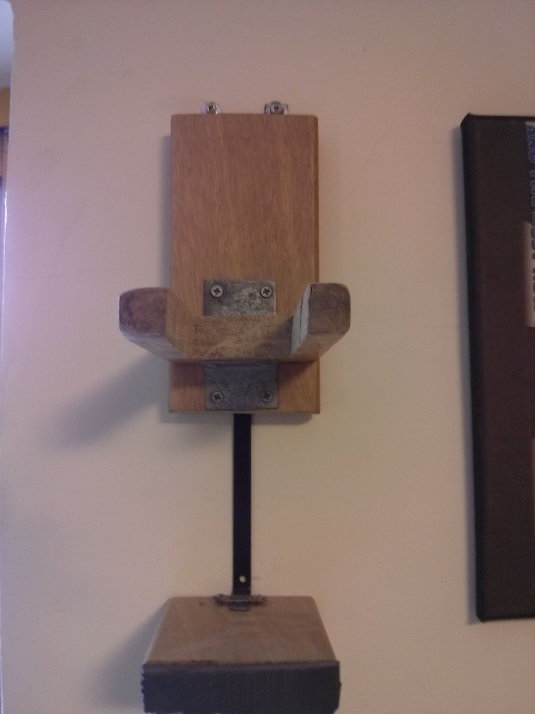 DIY Guitar Wall Hanger From Wood 3 Steps Instructables