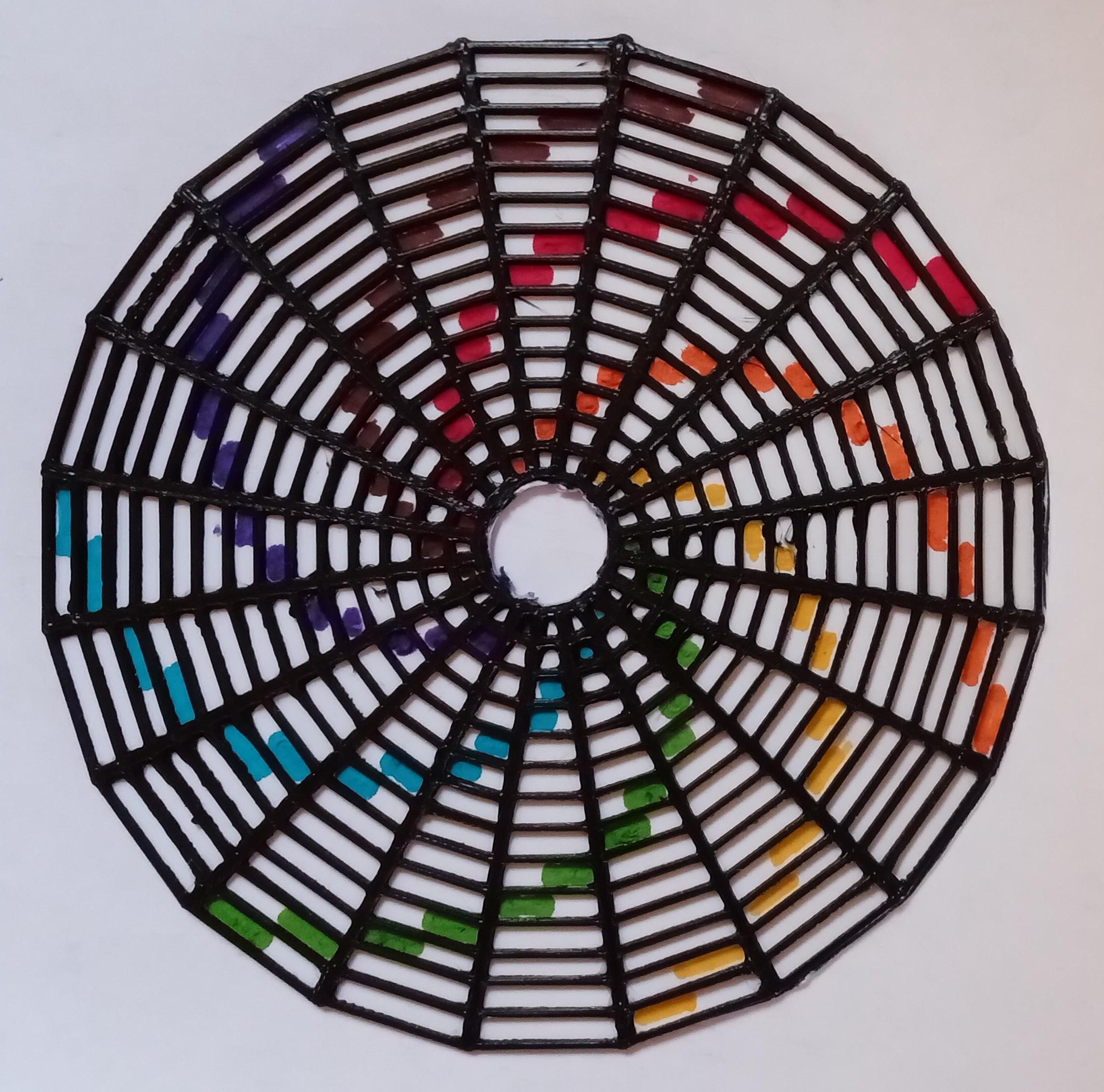Rainbow Colored Spinning Toy Using Tinkercad 12 Steps (with Pictures